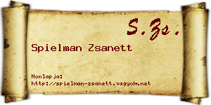 Spielman Zsanett névjegykártya